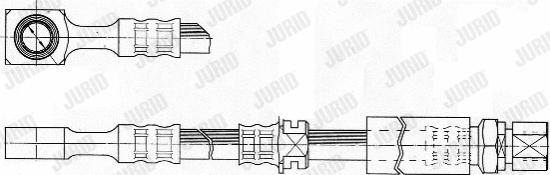 Jurid 172502J - Гальмівний шланг autozip.com.ua