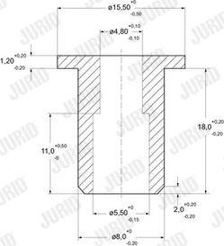 Jurid 8162080002 - Заклепка, накладки барабанного гальма autozip.com.ua