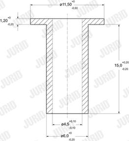 Jurid 8103060007 - Заклепка, накладки барабанного гальма autozip.com.ua