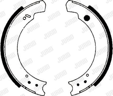 Jurid 361348J - Комплект гальм, барабанний механізм autozip.com.ua