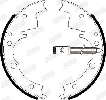 Jurid 362314J - Комплект гальм, барабанний механізм autozip.com.ua