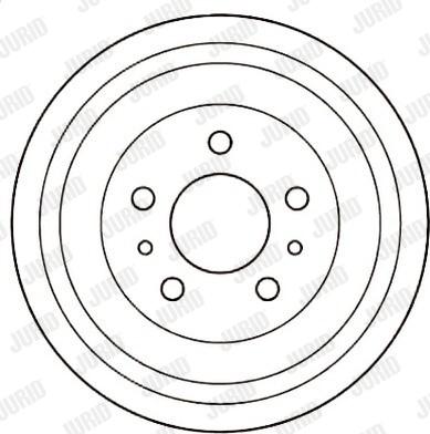 Jurid 329223J - Гальмівний барабан autozip.com.ua