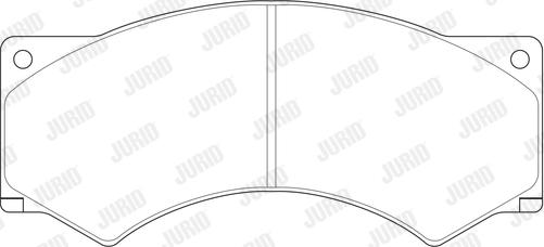 Jurid 2901709560 - Гальмівні колодки, дискові гальма autozip.com.ua
