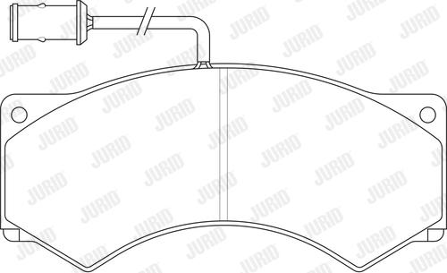 Jurid 2902409561 - Гальмівні колодки, дискові гальма autozip.com.ua