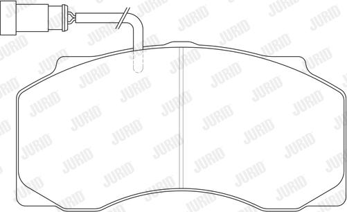 Jurid 2907705390 - Гальмівні колодки, дискові гальма autozip.com.ua