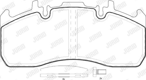 Jurid 2917309560 - Гальмівні колодки, дискові гальма autozip.com.ua