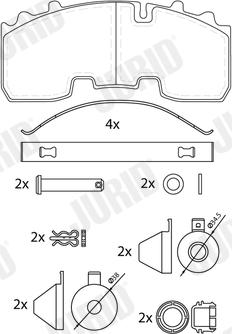 Jurid 2926505390 - Гальмівні колодки, дискові гальма autozip.com.ua