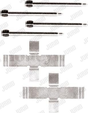 JURID 792150J - Комплектуючі, колодки дискового гальма autozip.com.ua