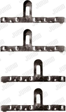 JURID 792126J - Комплектуючі, колодки дискового гальма autozip.com.ua