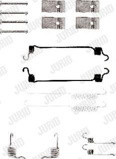 Jurid 771096J - Комплектуючі, барабанний гальмівний механізм autozip.com.ua