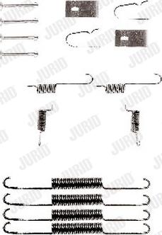 Jurid 771093J - Комплектуючі, барабанний гальмівний механізм autozip.com.ua