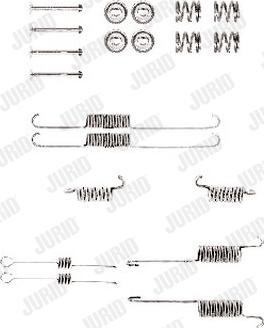 Jurid 771058J - Комплектуючі, барабанний гальмівний механізм autozip.com.ua