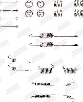 Jurid 771053J - Комплектуючі, барабанний гальмівний механізм autozip.com.ua