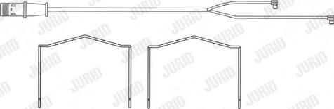 Jurid FAI132 - Сигналізатор, знос гальмівних колодок autozip.com.ua