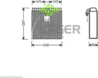 Kager 945649 - Випарник, кондиціонер autozip.com.ua