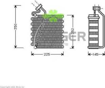 Kager 945669 - Випарник, кондиціонер autozip.com.ua