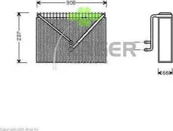 Kager 94-5748 - Випарник, кондиціонер autozip.com.ua