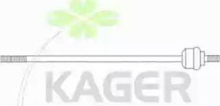 Kager 410831 - Осьовий шарнір, рульова тяга autozip.com.ua