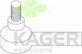 Kager 430856 - Наконечник рульової тяги, кульовий шарнір autozip.com.ua