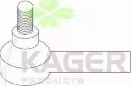 Kager 430857 - Наконечник рульової тяги, кульовий шарнір autozip.com.ua