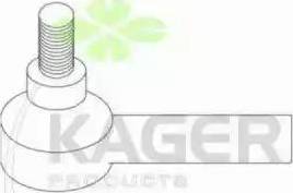 Kager 430329 - Наконечник рульової тяги, кульовий шарнір autozip.com.ua