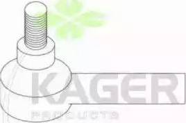 Kager 430252 - Наконечник рульової тяги, кульовий шарнір autozip.com.ua
