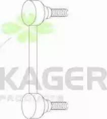 Kager 850722 - Тяга / стійка, стабілізатор autozip.com.ua