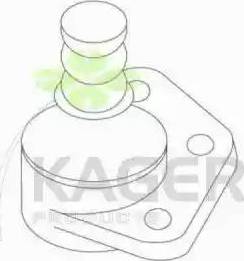 Kager 880097 - Шарова опора, несучий / направляючий шарнір autozip.com.ua