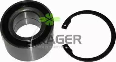 Kager 83-0125 - Комплект підшипника маточини колеса autozip.com.ua