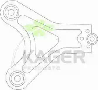 Kager 870495 - Шарова опора, несучий / направляючий шарнір autozip.com.ua