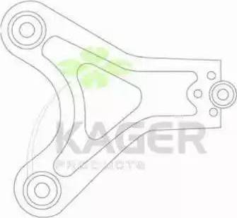 Kager 870258 - Важіль незалежної підвіски колеса autozip.com.ua