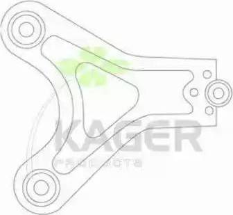 Kager 871212 - Шарова опора, несучий / направляючий шарнір autozip.com.ua