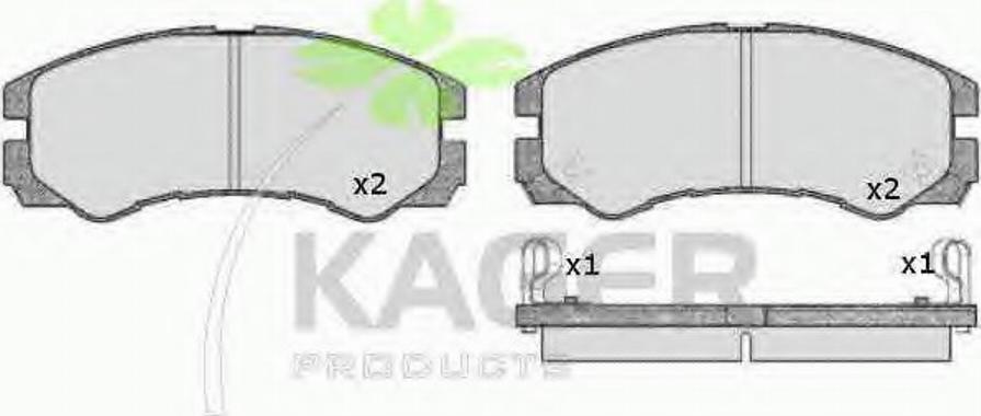 Kager 35-0610 - Гальмівні колодки, дискові гальма autozip.com.ua