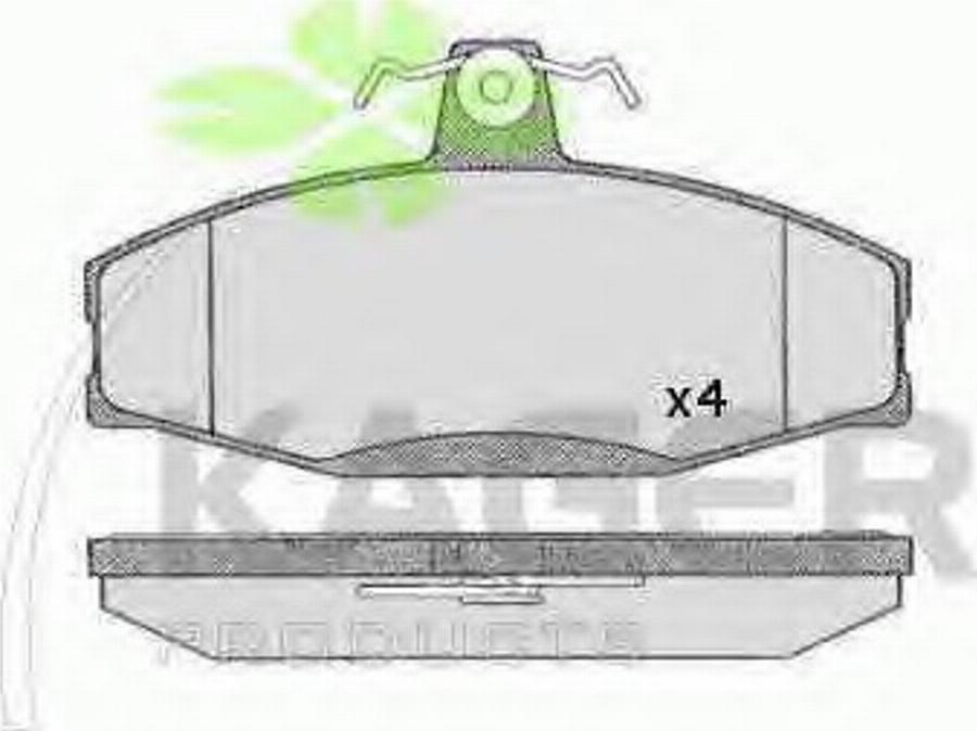 Kager 35-0390 - Гальмівні колодки, дискові гальма autozip.com.ua