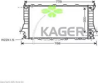 Kager 31-0017 - Радіатор, охолодження двигуна autozip.com.ua