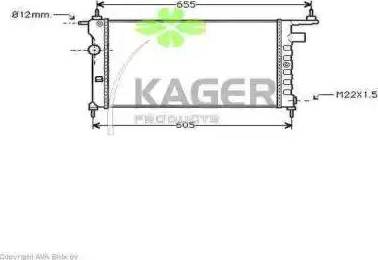 Kager 31-0768 - Радіатор, охолодження двигуна autozip.com.ua