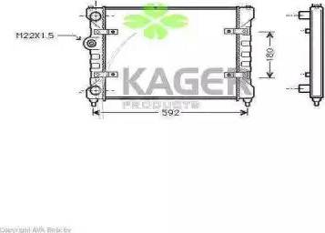 Kager 31-1015 - Радіатор, охолодження двигуна autozip.com.ua