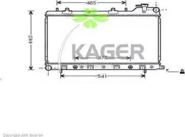 Kager 31-1035 - Радіатор, охолодження двигуна autozip.com.ua