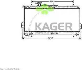 Kager 31-2672 - Радіатор, охолодження двигуна autozip.com.ua