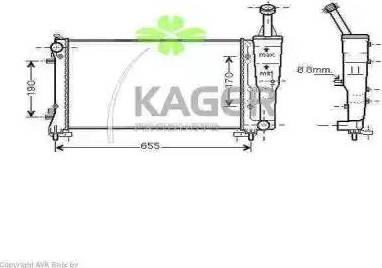 Kager 31-2394 - Радіатор, охолодження двигуна autozip.com.ua