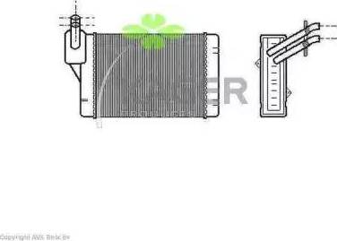 Kager 320134 - Теплообмінник, опалення салону autozip.com.ua