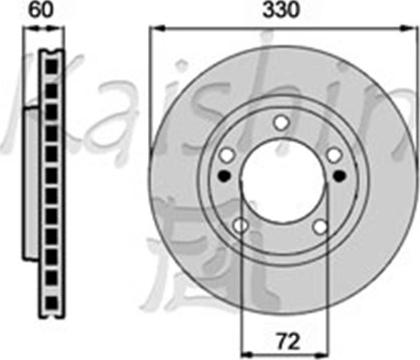 Kaishin CBR506 - Гальмівний диск autozip.com.ua