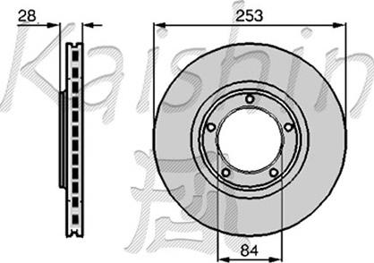 Kaishin CBR039 - Гальмівний диск autozip.com.ua
