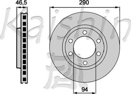 Kaishin CBR112 - Гальмівний диск autozip.com.ua