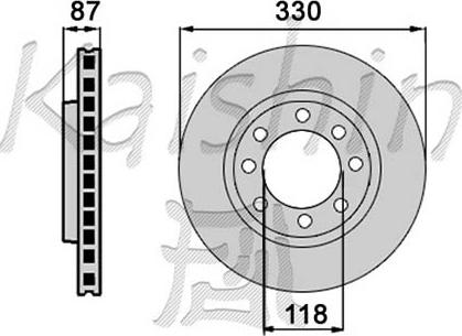 Kaishin CBR370 - Гальмівний диск autozip.com.ua