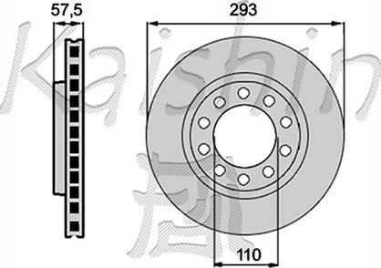 Kaishin CBR223 - Гальмівний диск autozip.com.ua