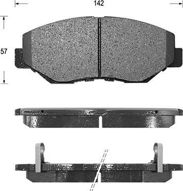 Magneti Marelli 363700201333 - Гальмівні колодки, дискові гальма autozip.com.ua