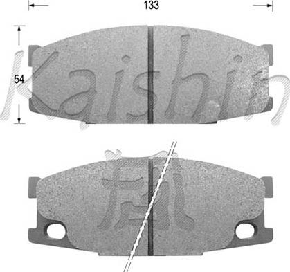 Kaishin D6060 - Гальмівні колодки, дискові гальма autozip.com.ua