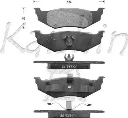 Kaishin D10046 - Гальмівні колодки, дискові гальма autozip.com.ua