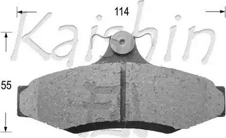Kaishin D11172 - Гальмівні колодки, дискові гальма autozip.com.ua